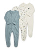 3 Pack Bugs Sleepsuits image number 1