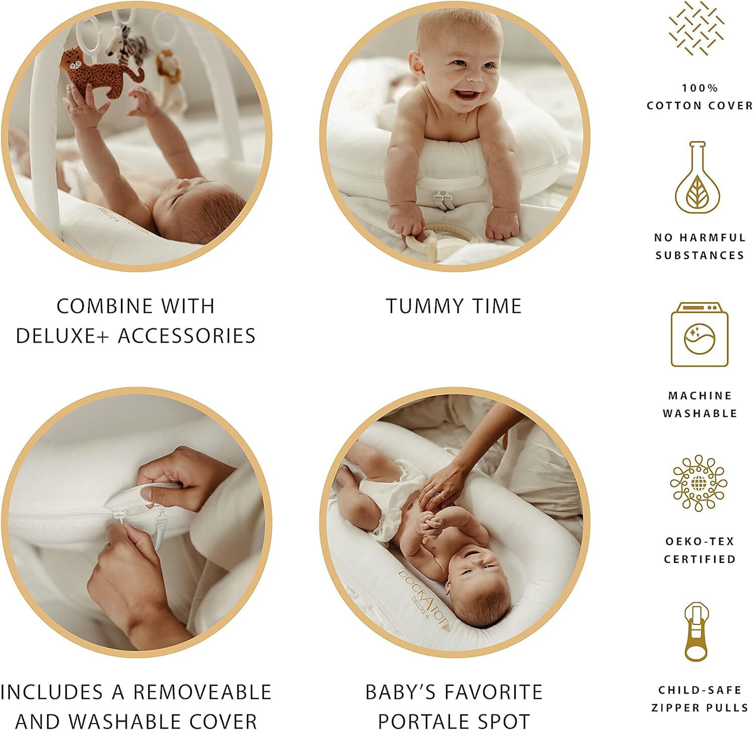 DockATot Deluxe+ Pod Pristine White image number 7