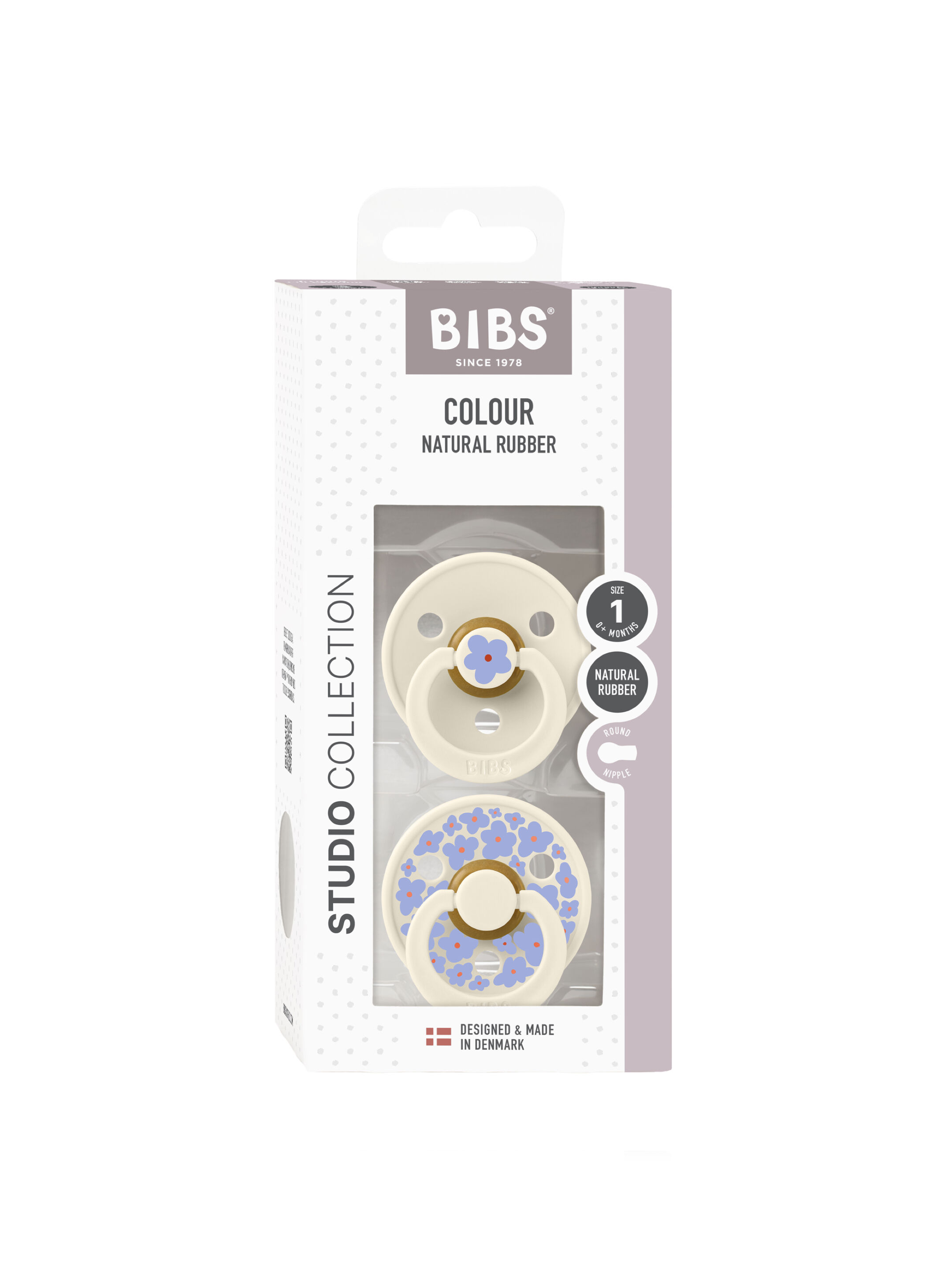 Bibs 2 Pack Colour Daisy Latex S1 - Ivory Mix (0+ months) image number 3