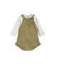 2 Piece Knitted Shortie Dungaree Set image number 2