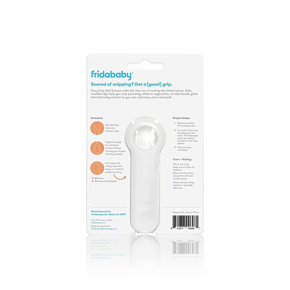 Fridababy Easy Grip Nail Scissors image number 6