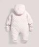 Quilted Pramsuit Pink- 6-9 months image number 3
