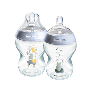 Tommee Tippee Natural Start 2X 260ml Bottles - Blue