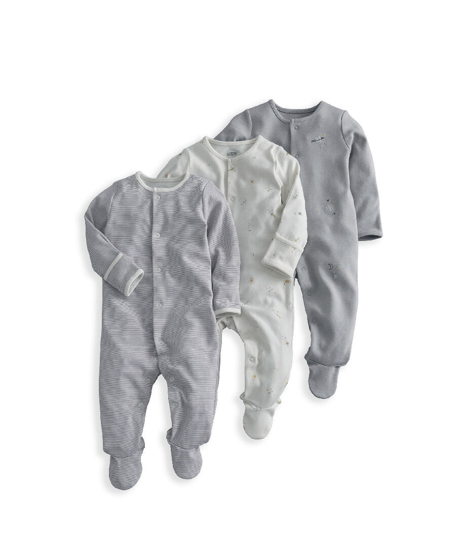 3pk Cosmic Sleepsuits image number 2