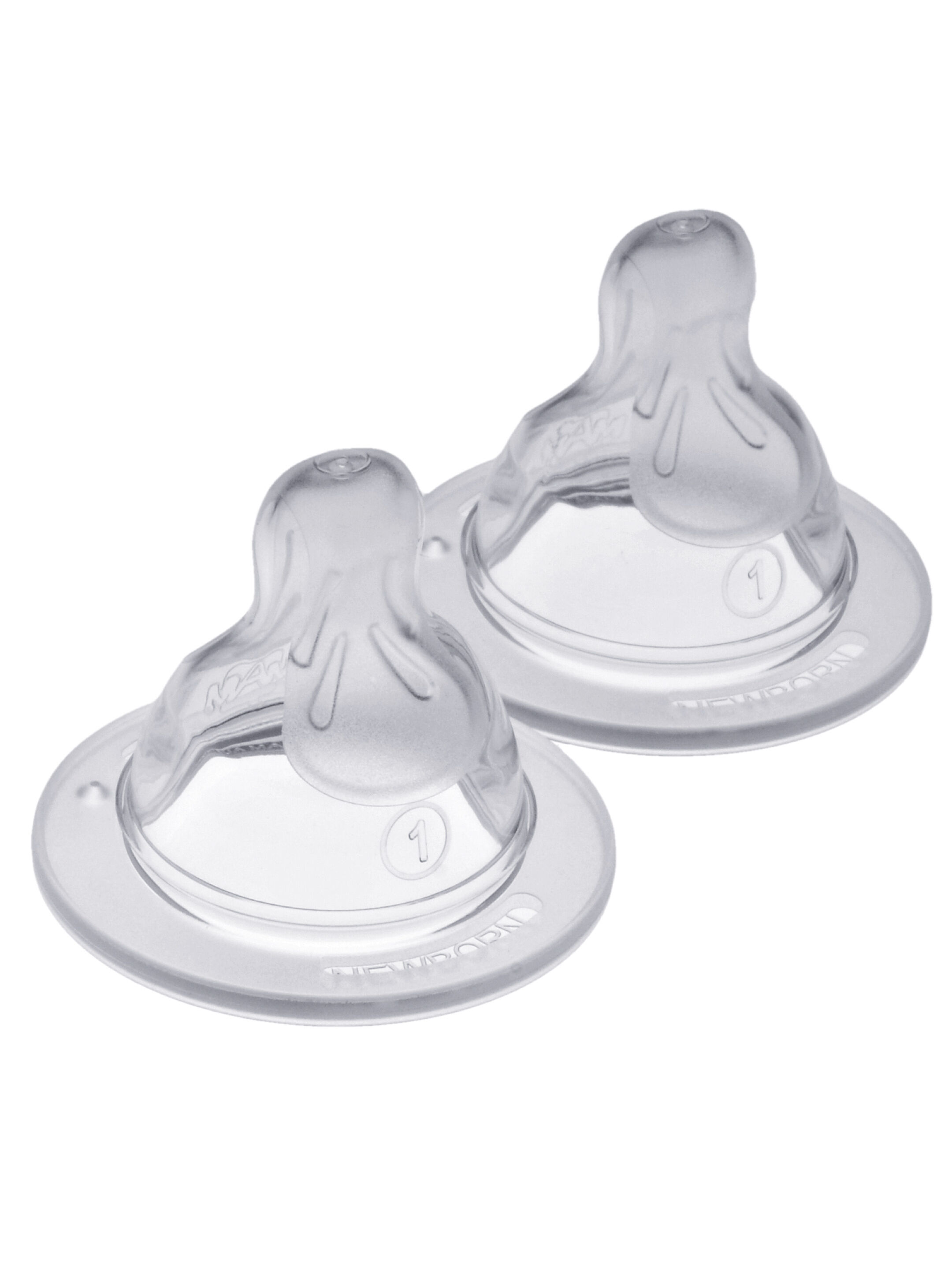 Mam Baby Teat Size 3 Silicone Teat/Spout - 4 M+ | Clear  Clear  - Pack of 2 image number 3
