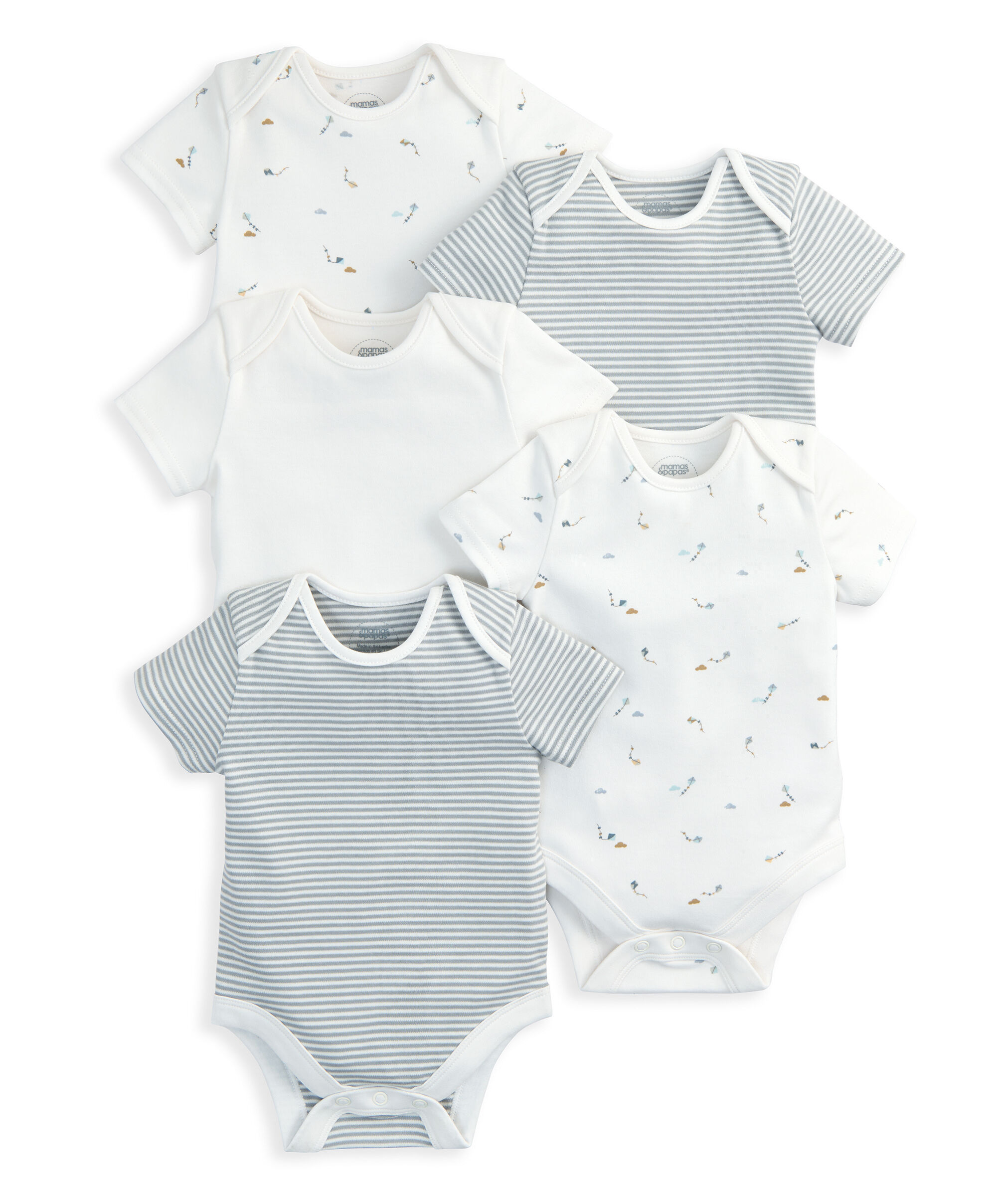 Kites Short Sleeve Bodysuits (Pack of 5)  image number 2