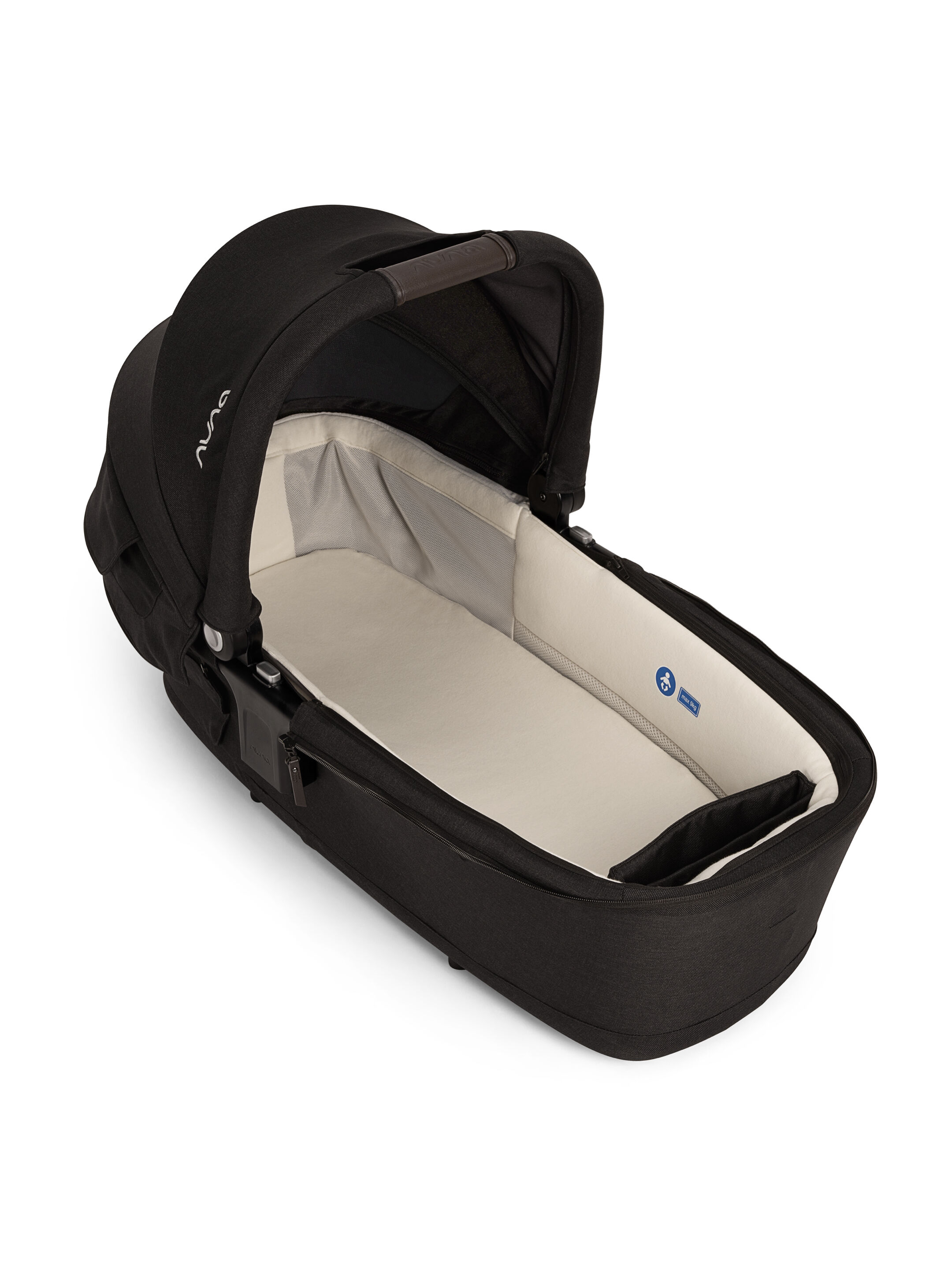 Nuna Lytl Carrycot - Caviar (raincover included) image number 2