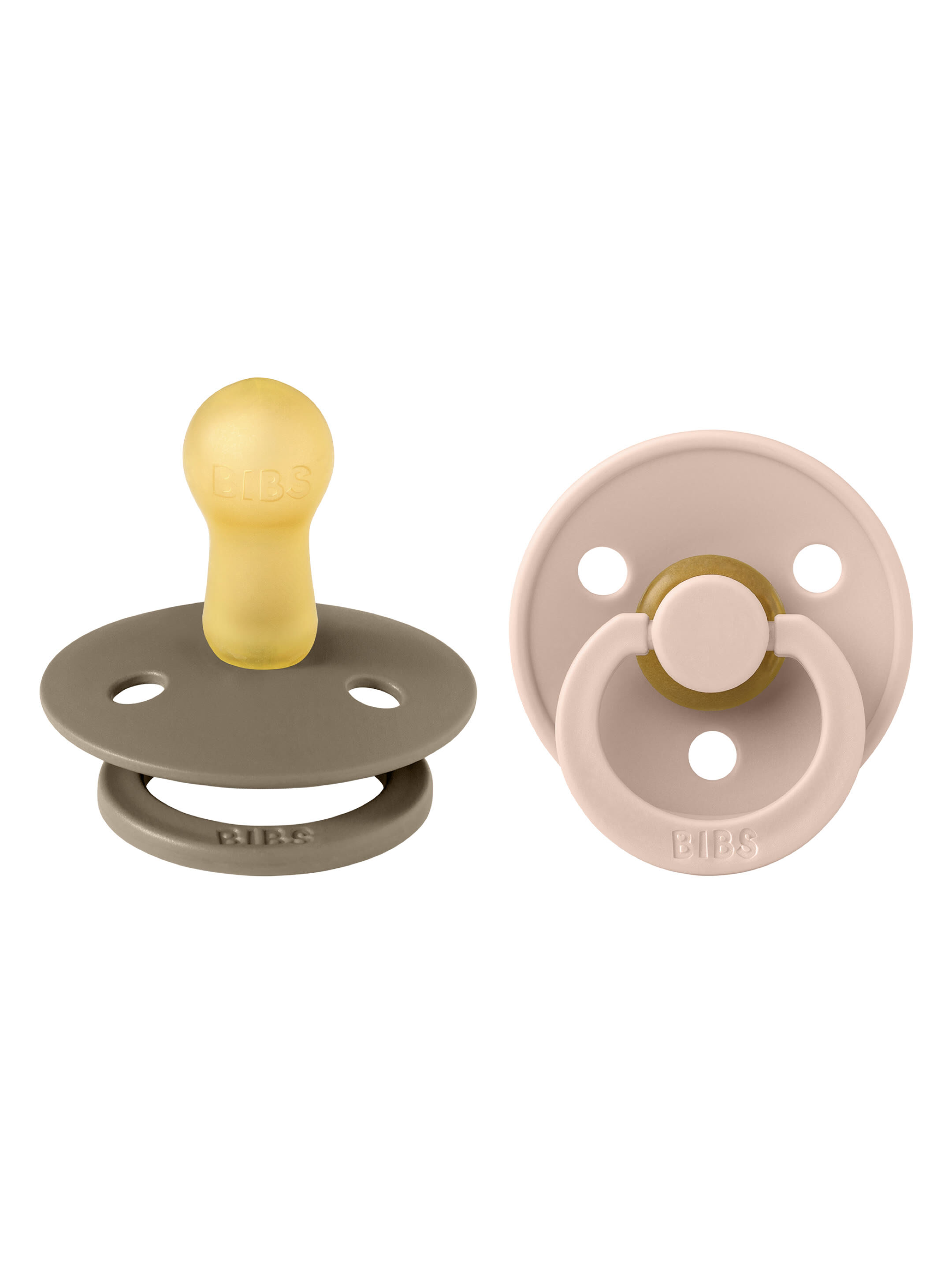 Bibs Colour 2 Pack S1 - Dark Oak/Blush (0+ months) image number 1