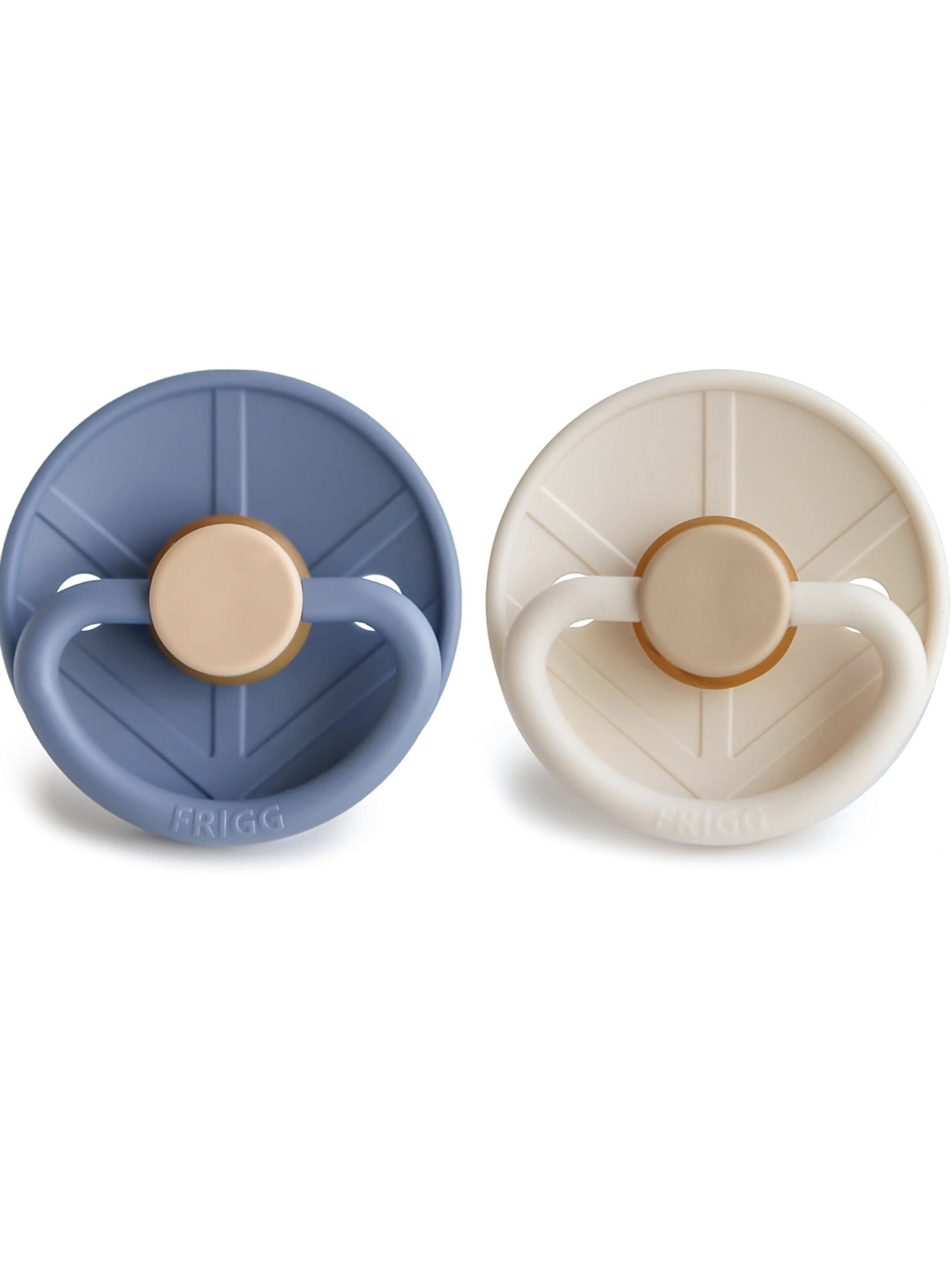 FRIGG Little Viking Latex Baby Pacifier 6-18M 2-Pack Ocean View/Cream - Size 2 image number 2
