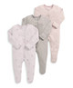 3 pack Amongst The Toadstools Sleepsuits image number 2