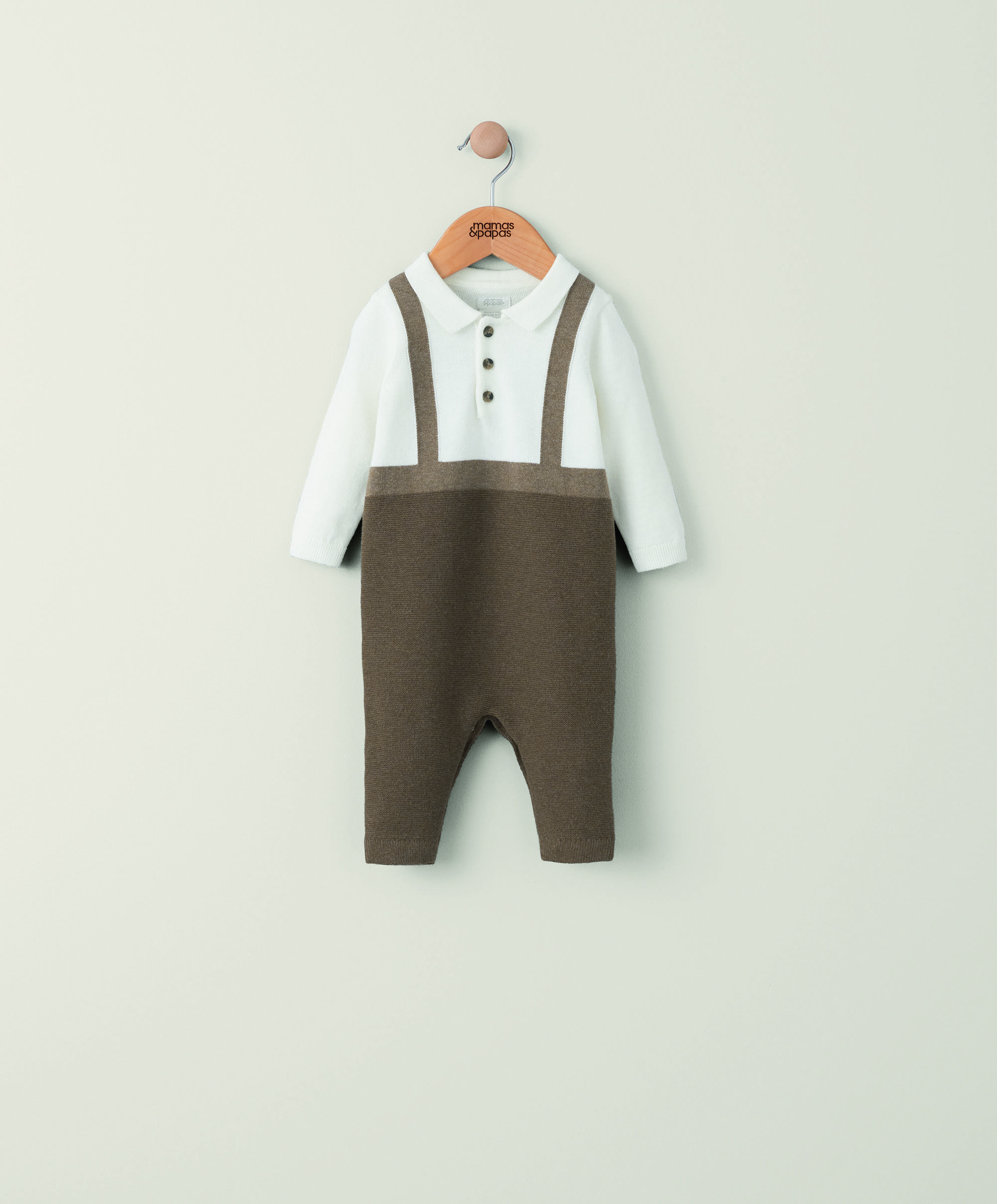 Buy Knit Mock Romper Allinone's & Rompers Mamas & Papas UAE