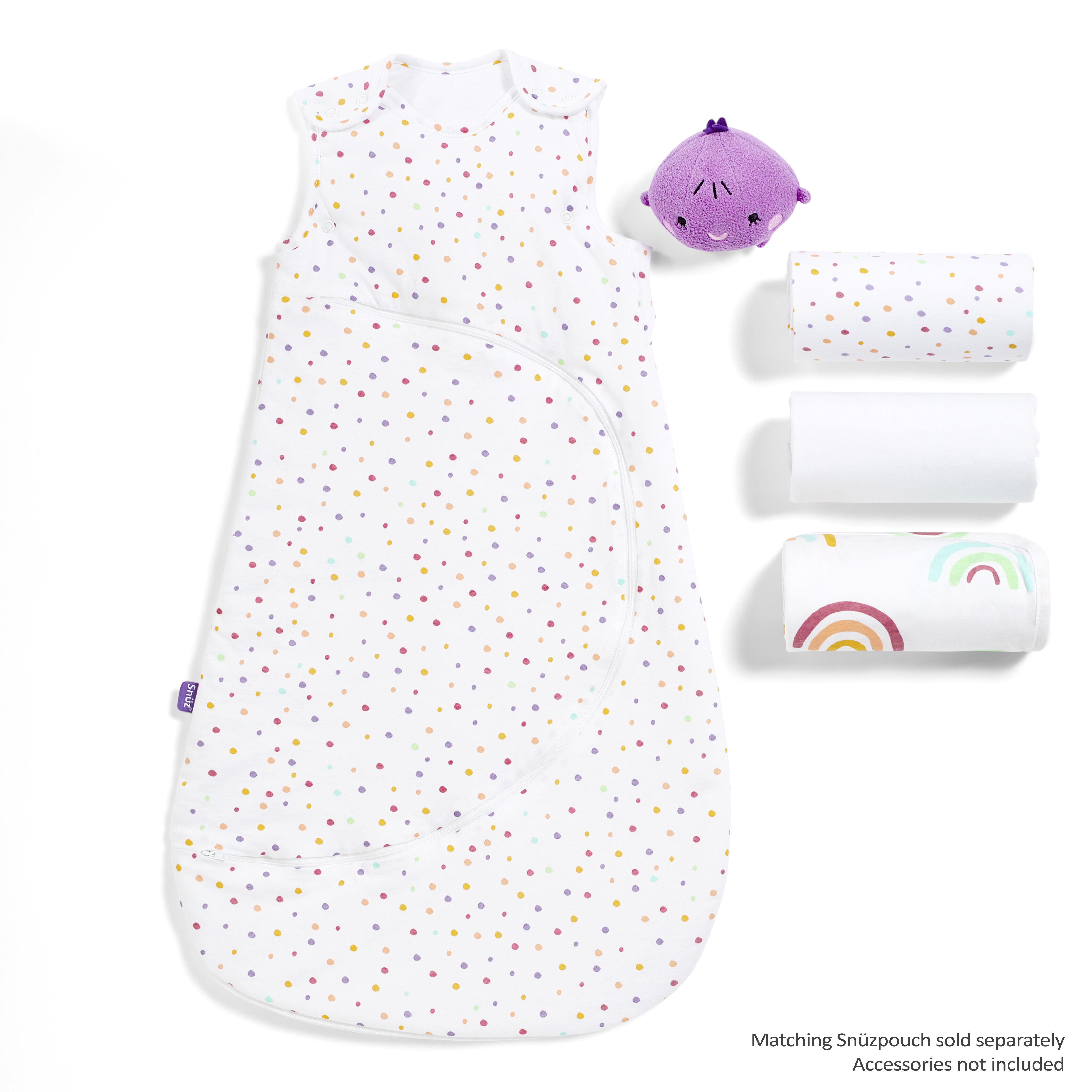 3pc Crib Bedding Set &ndash; Colour Rainbow image number 3