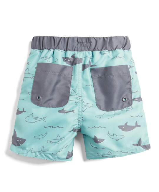 Shark Print Swim Shorts image number 2