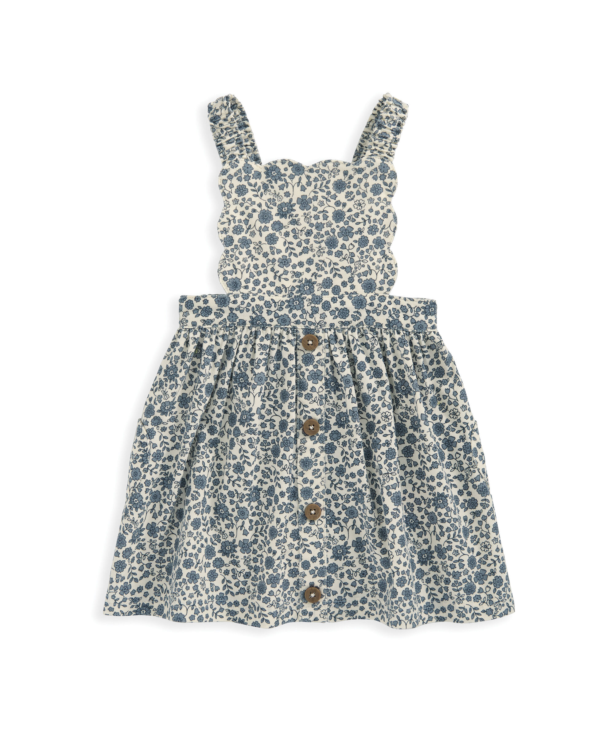 Floral Cord Pinafore & Bodysuit image number 3