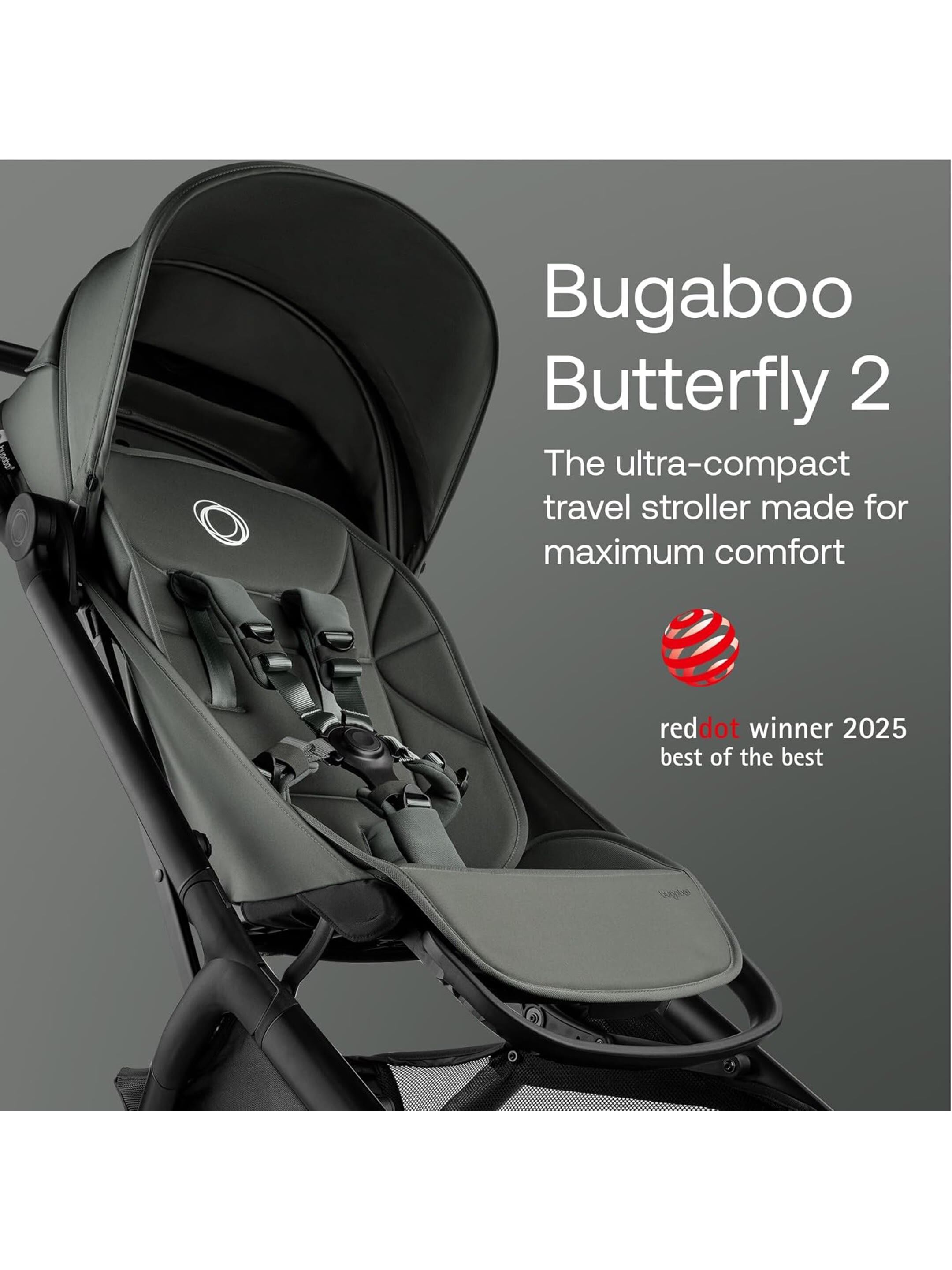 Bugaboo Butterfly 2 Complete Stroller - Forest Green image number 8