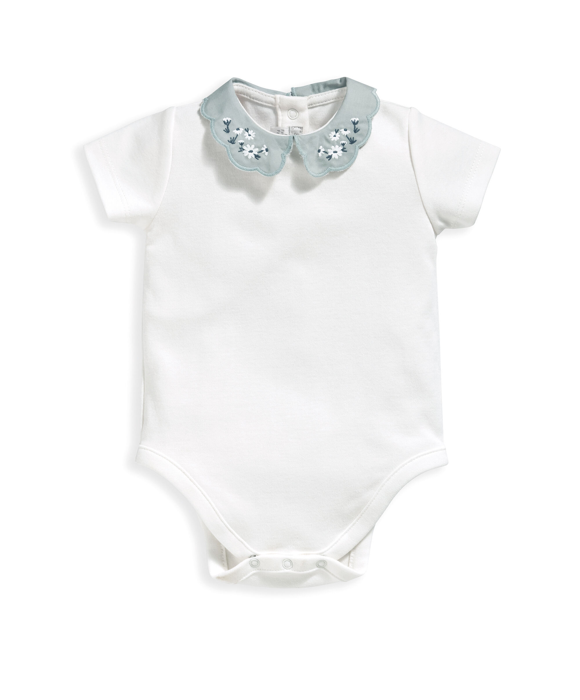 Embroidered Collar Bodysuit image number 2