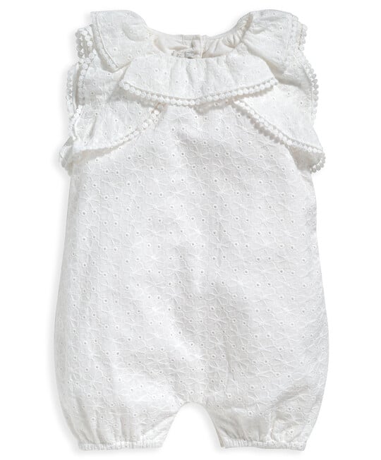 Broderie Romper White image number 3