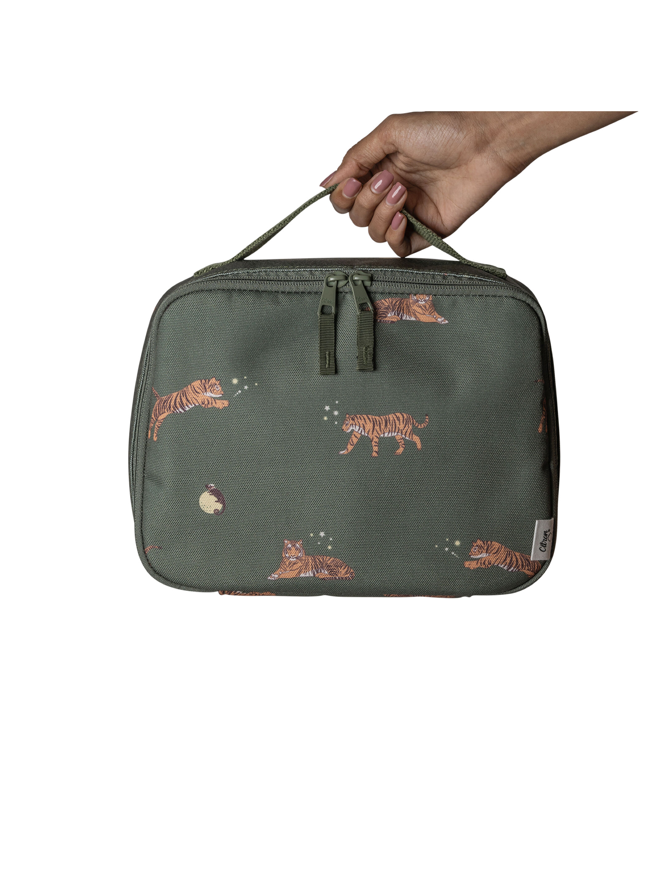 Citron Insulated Square Lunchbag Tiger image number 7