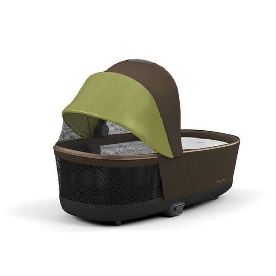 Cybex PRIAM Khaki Green Lux Carry Cot with Matt Black Frame image number 6