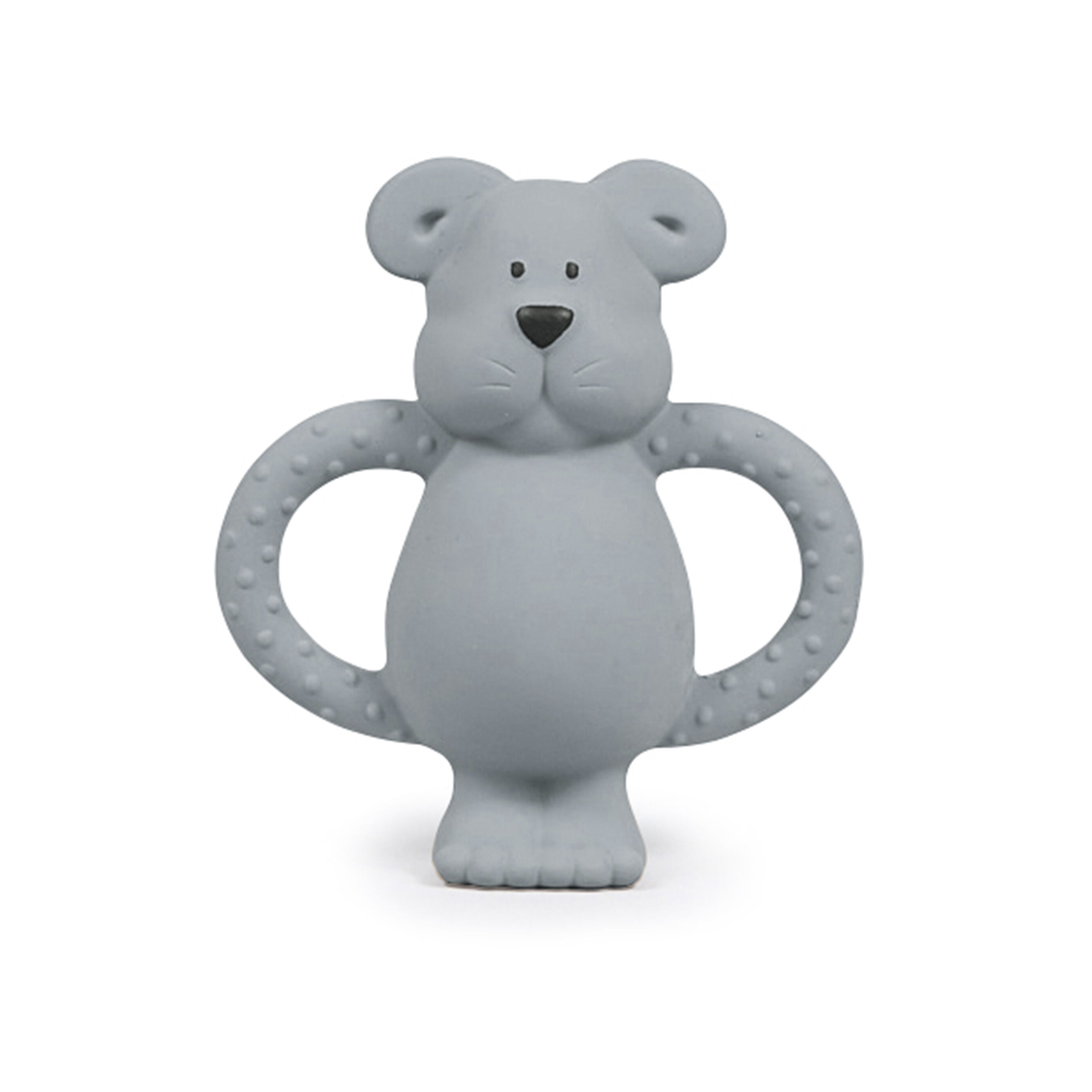 Albert Bear Natural Rubber Teether - Blue