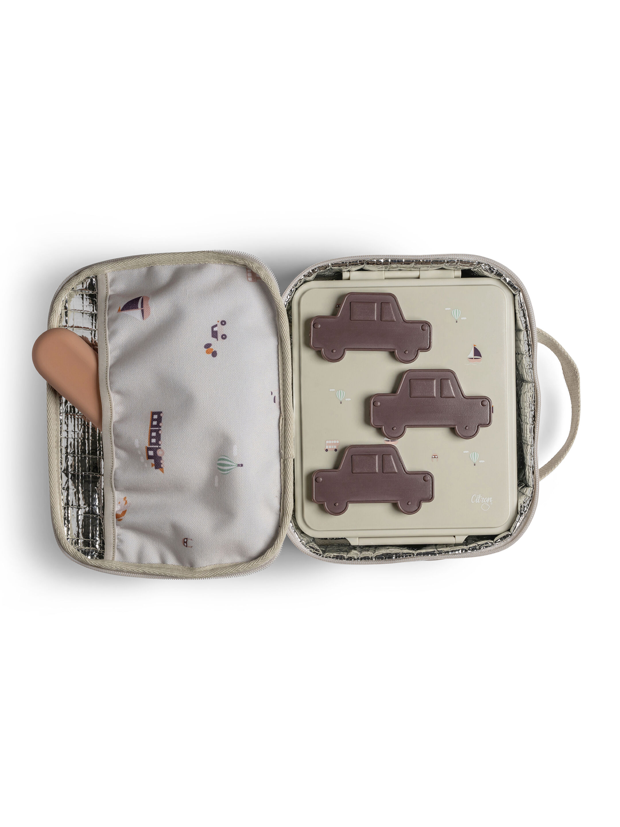 Citron Insulated Square Lunchbag Vehicles image number 6