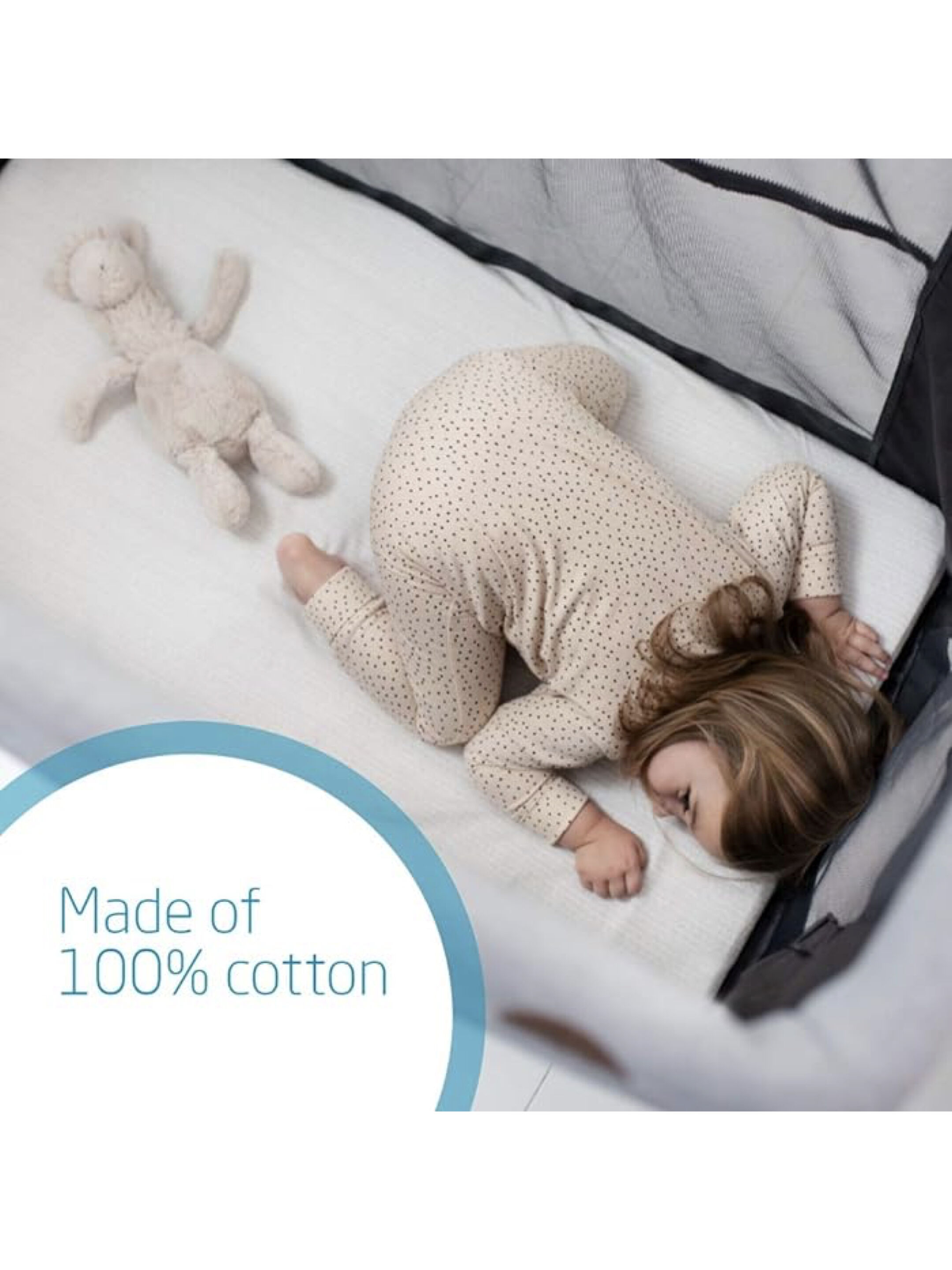 Maxi-Cosi Iris Travel Cot Bed Sheets - Pack of 2 image number 4