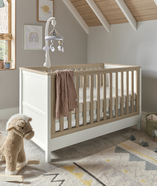 Harwell Cot Bed White Oak image number 2