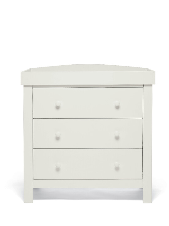 Dover 3 Drawer Dresser & Changer Unit - White image number 1