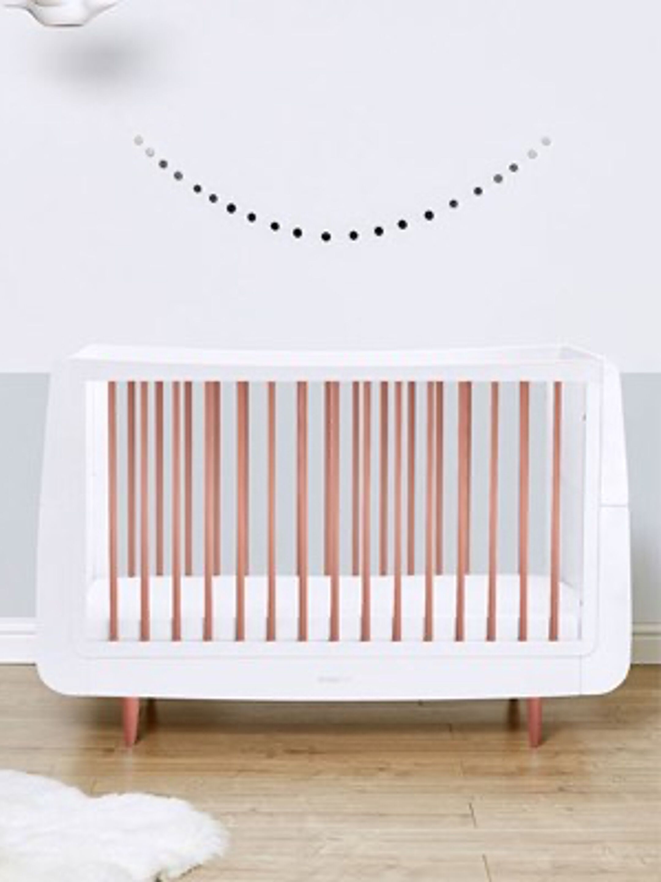 SnuzKot Skandi Cot Bed Metallics Rose Gold image number 2