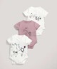 Corby Tindersticks Pink Printed Bodysuits (Set of 3) image number 1