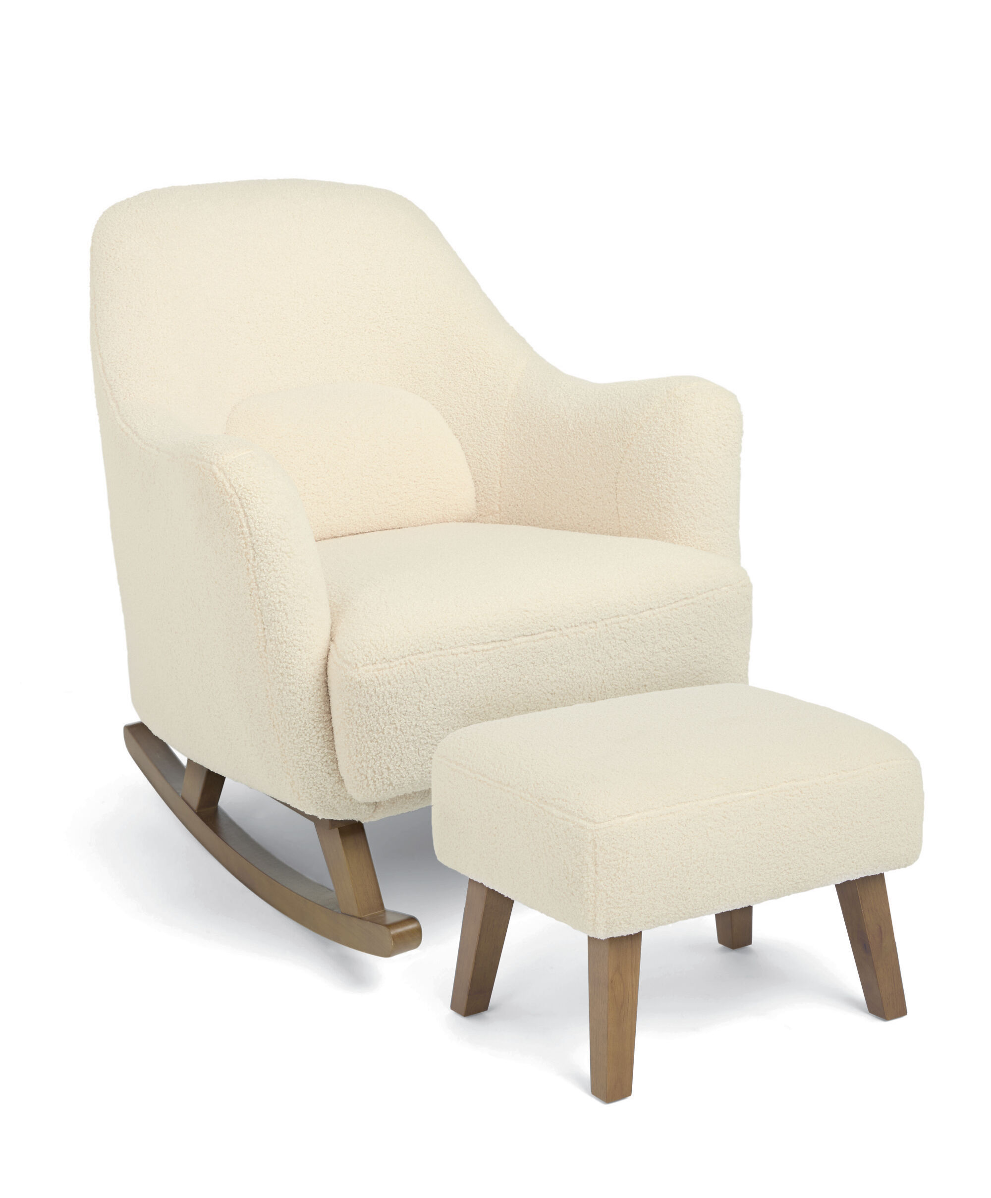 Penrose Nursing Chair & Stool Off White image number 2
