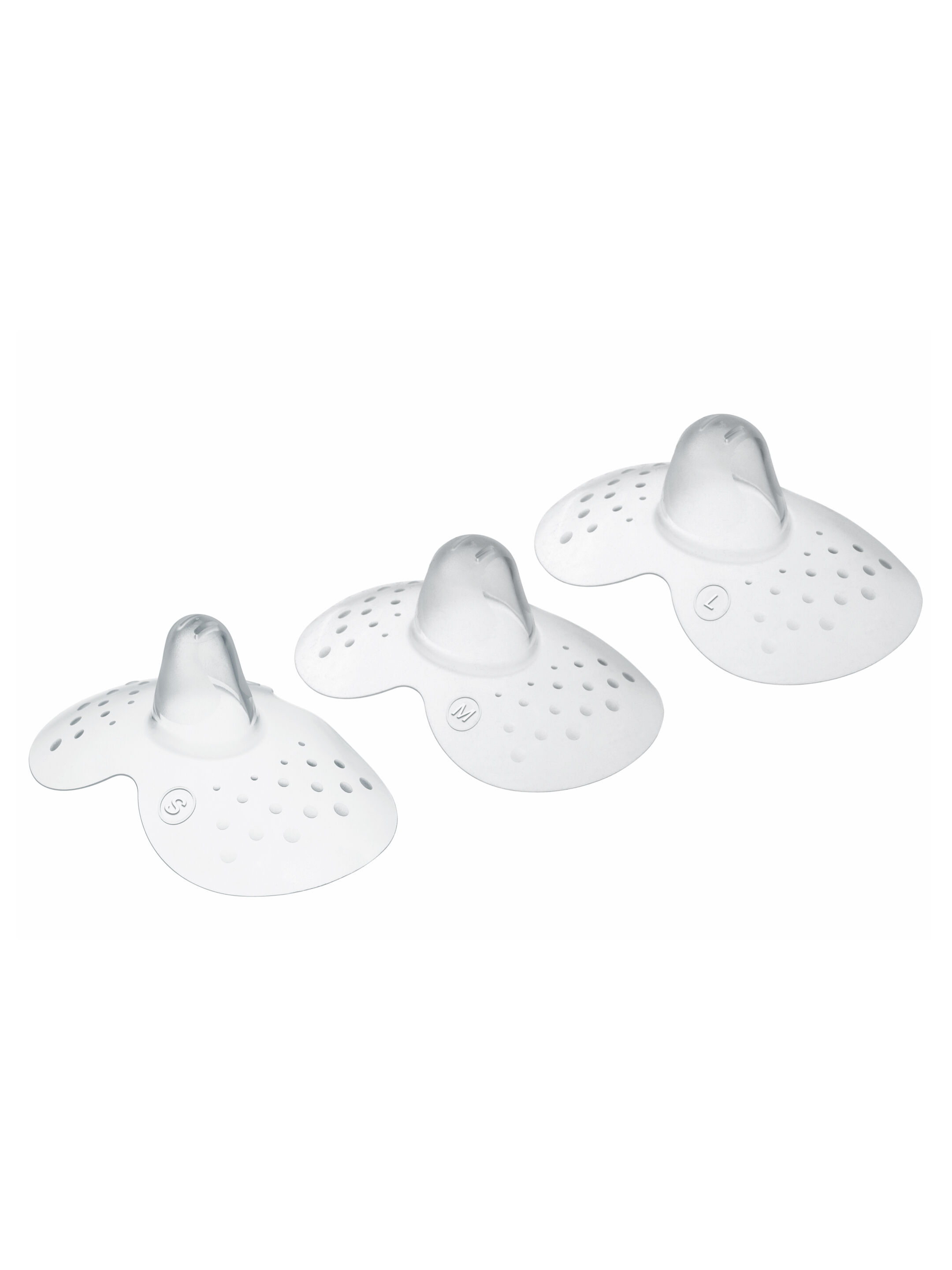 Mam Baby Nipple Shield  Breastfeeding - 0 M+ | Clear  Clear  - Size- M | Pack of 3