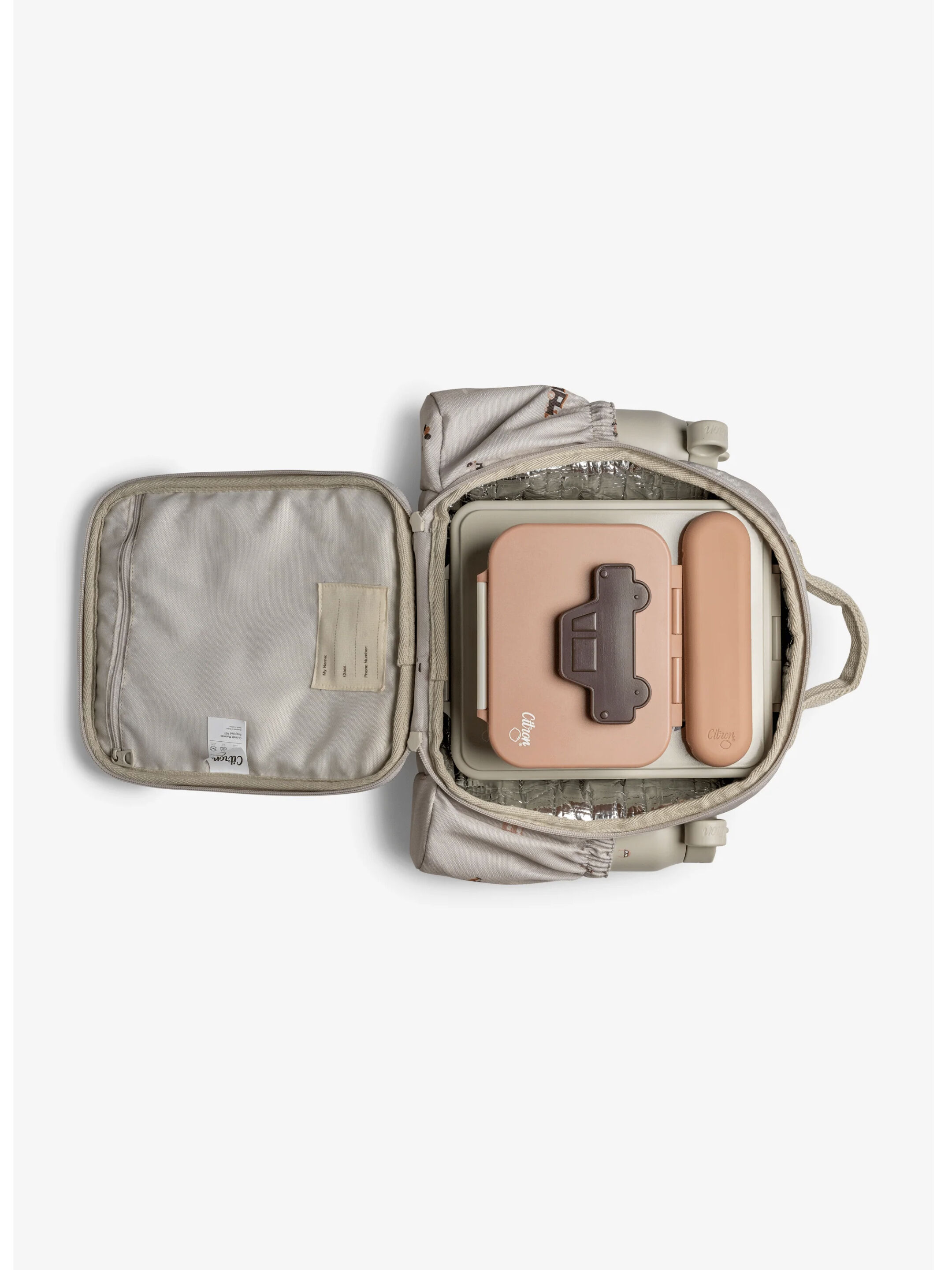 Citron Thermal Classic Lunch Bag Backpack - Vehicles image number 3