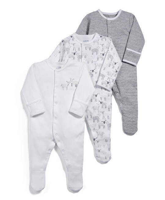 Sheep Sleepsuits - Pack of 3 image number 3