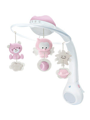 Infantino 3 In 1 Projector Musical Mobile - Pink