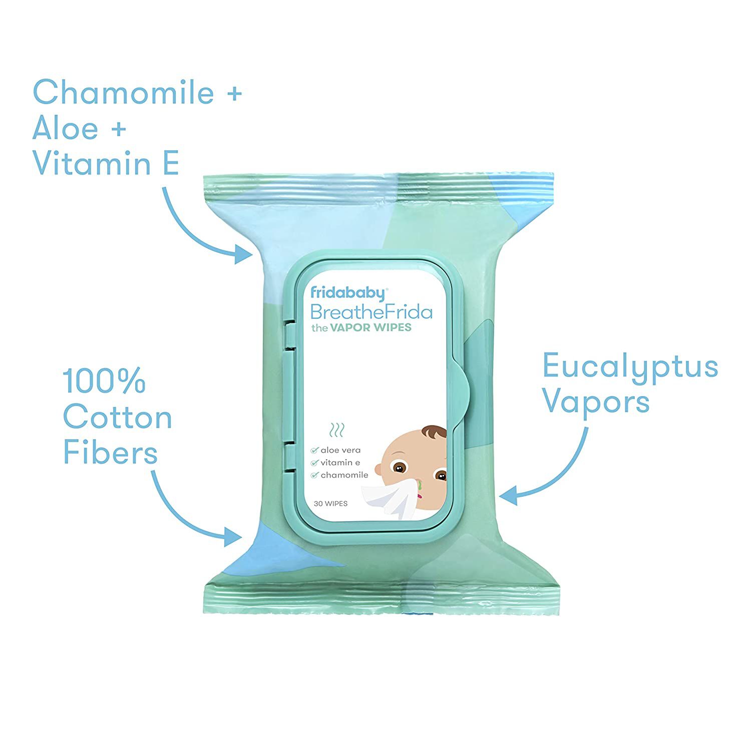 Frida Baby - BreatheFrida Baby Vapor Wipes For Nose Or Chest image number 3
