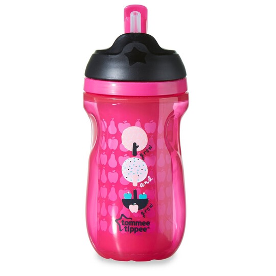 Tommee Tippee Explora 260ml Insulated Straw Cup - Pink image number 4