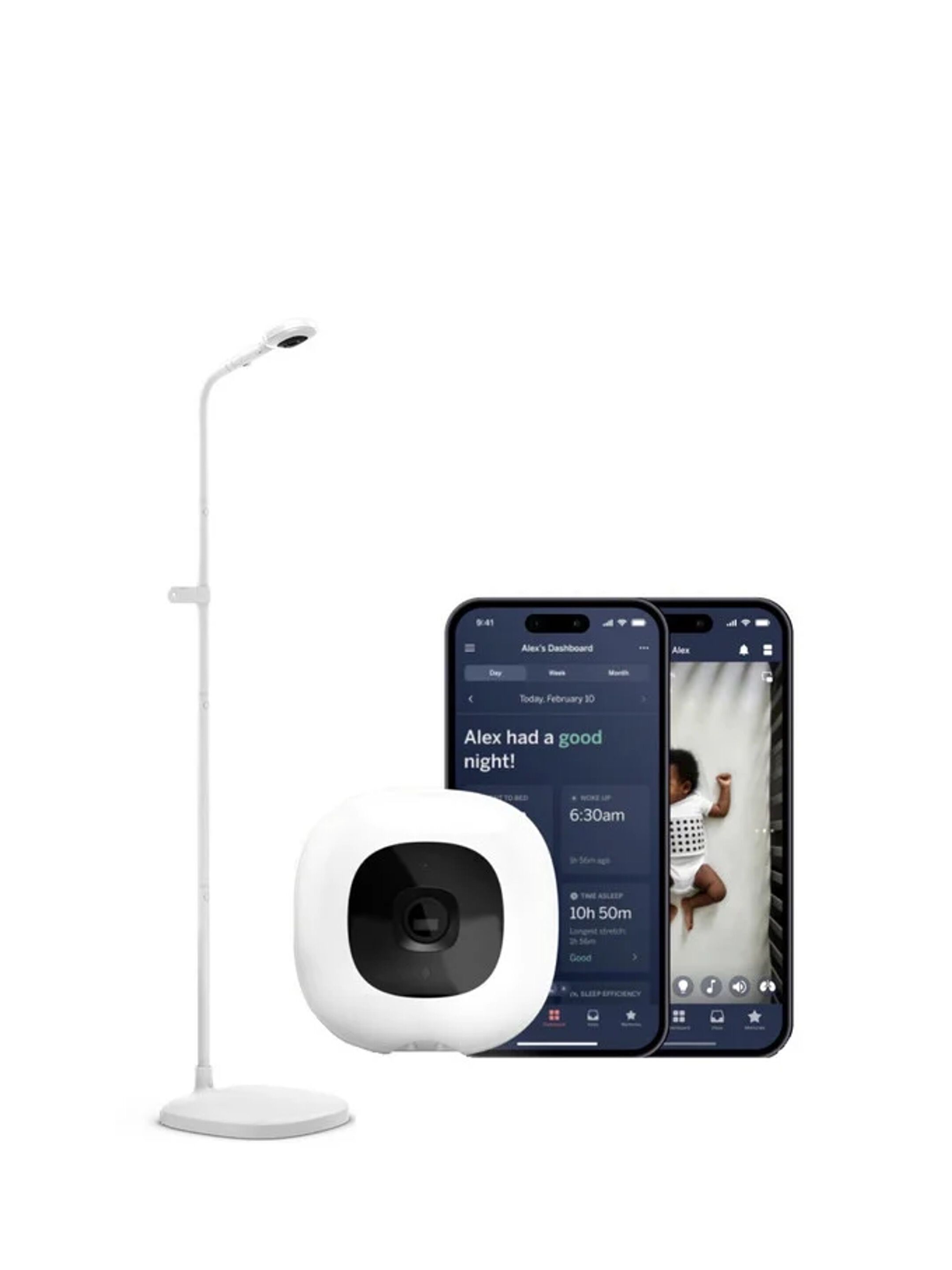 Harwell 4 Piece Cotbed Set with Dresser Changer ,Wardrobe and Nanit Monitor - Cashmere image number 2