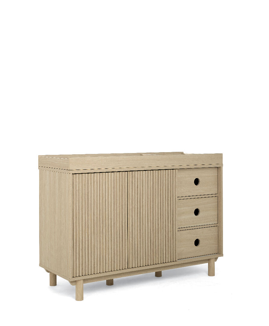 Oska Wide Dresser Changer - Natural/Oak image number 7