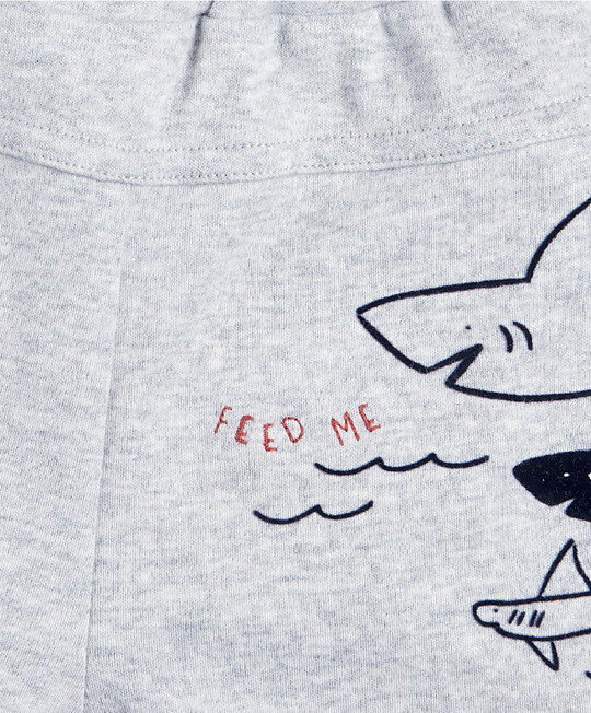 Embroidered Shorts - Shark image number 3