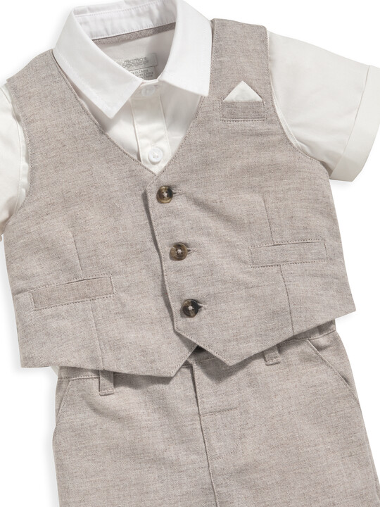Waistcoat, Shirt & Trousers - Set Of 3 image number 3