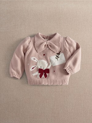 Mamas & Papas Knitted Bunny Jumper