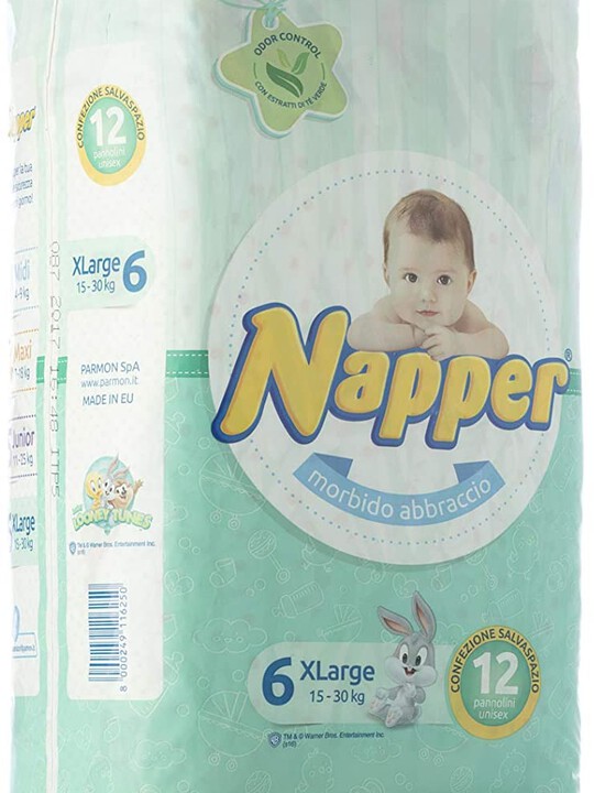Napper - Diapers Soft Hug Parmon From 15-30kg 12pc image number 2