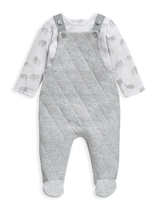 2 Piece Quilted Dungaree Set image number 1