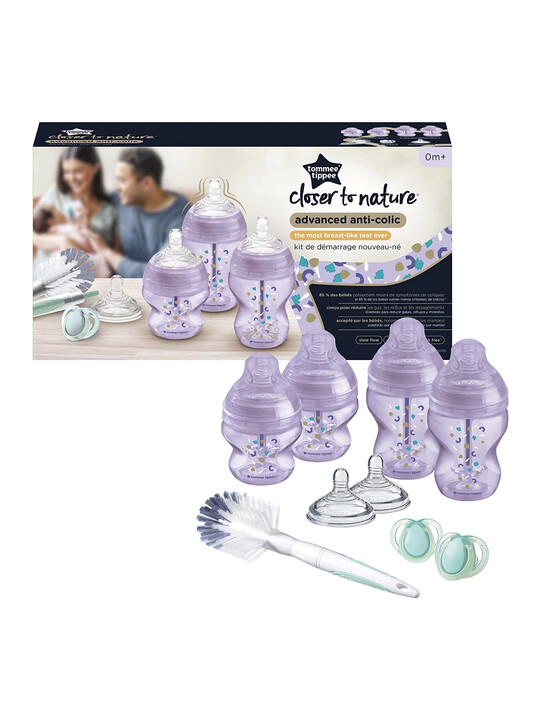 Set Starter Biberon Anti-Colica Tommee Tippee - 4 Biberon Con Tettarelle, Cannuccia Ventilata | Accessori Neonato - Foto 5
