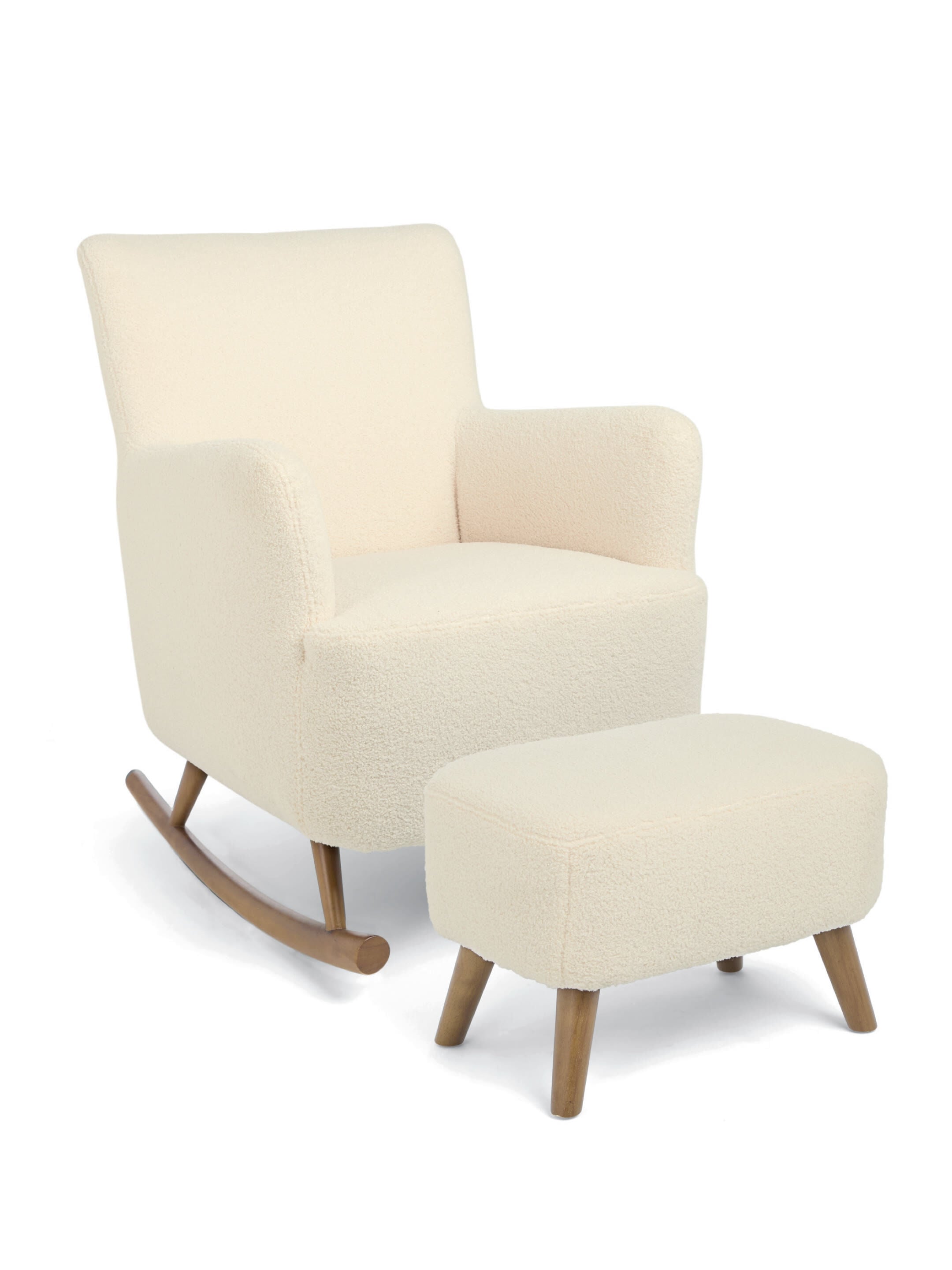 Elwood Nursing Chair & Stool Off White image number 2