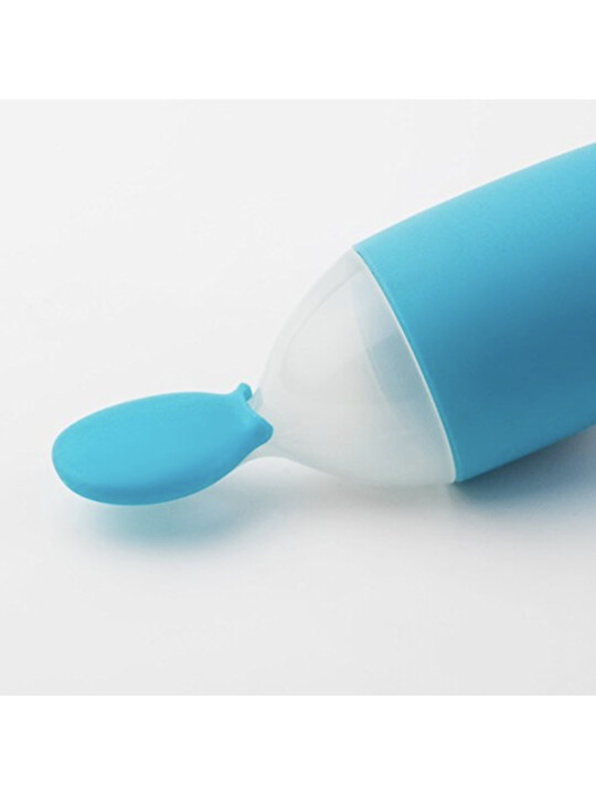 Boon Squirt Silicone Baby Food Dispensing Spoon,Blue image number 2