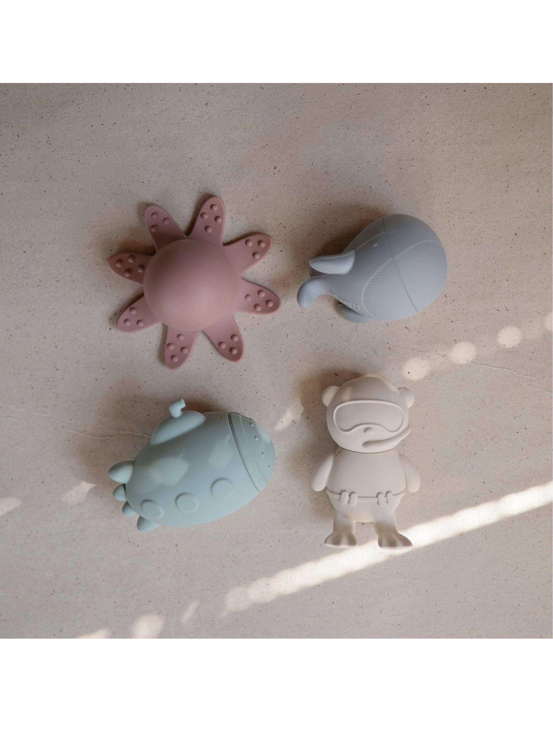 Mushie Sealife Bath Play Set - 4 Pack&nbsp; image number 2