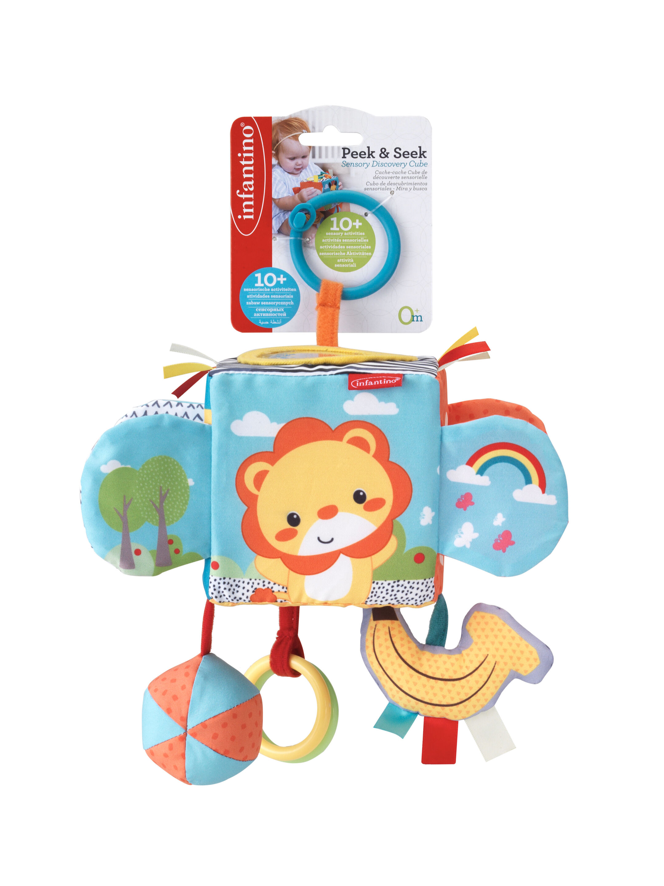 Infantino Peek & Seek Sensory Discovery Cube