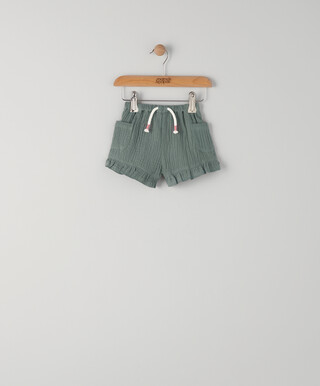 Woven Crinkle Shorts